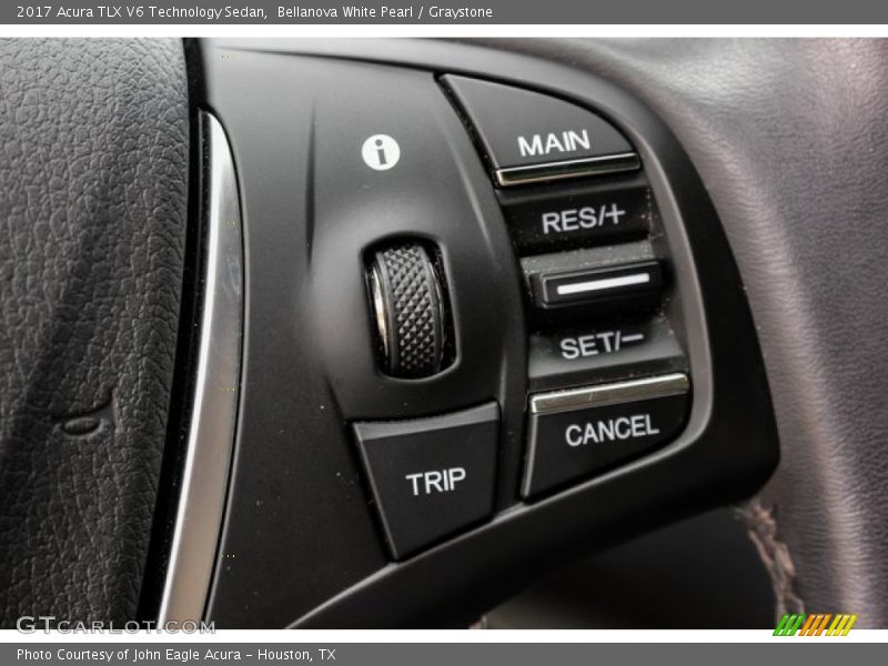 Bellanova White Pearl / Graystone 2017 Acura TLX V6 Technology Sedan
