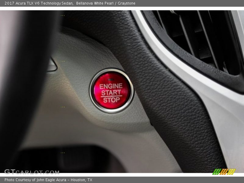 Bellanova White Pearl / Graystone 2017 Acura TLX V6 Technology Sedan