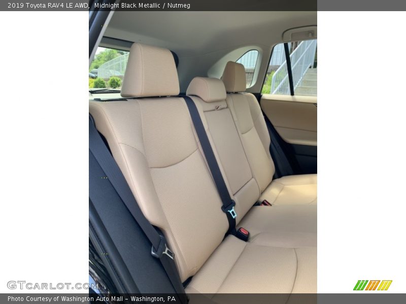 Midnight Black Metallic / Nutmeg 2019 Toyota RAV4 LE AWD