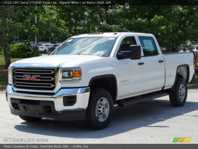 Summit White / Jet Black/­Dark Ash 2019 GMC Sierra 2500HD Crew Cab