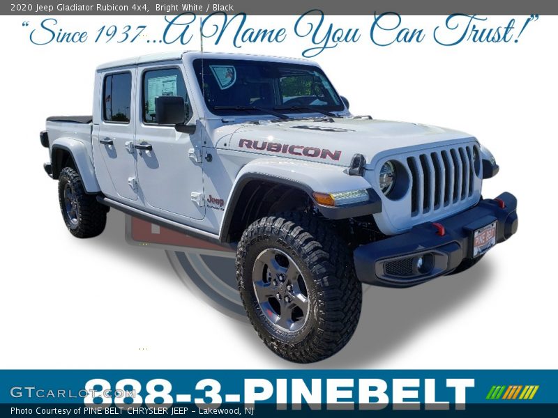 Bright White / Black 2020 Jeep Gladiator Rubicon 4x4