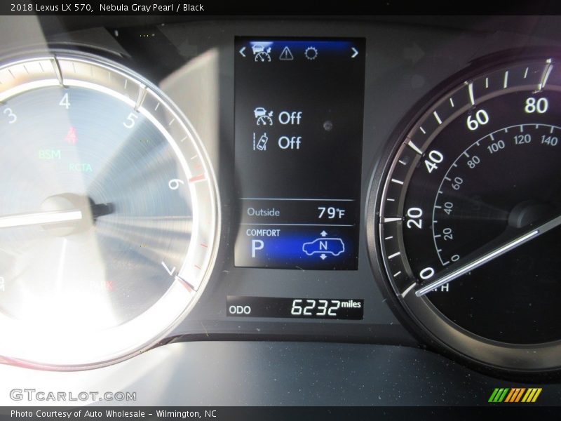 Nebula Gray Pearl / Black 2018 Lexus LX 570