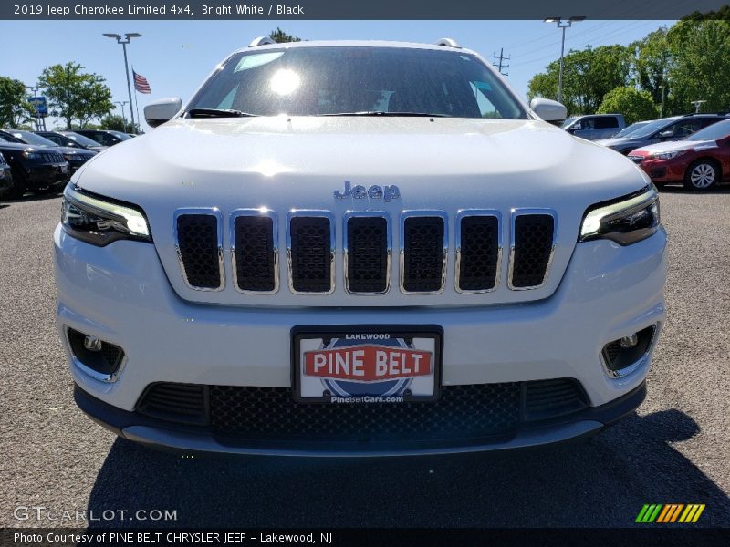 Bright White / Black 2019 Jeep Cherokee Limited 4x4