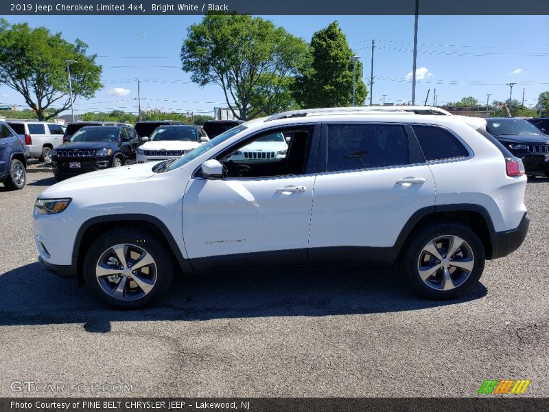 Bright White / Black 2019 Jeep Cherokee Limited 4x4