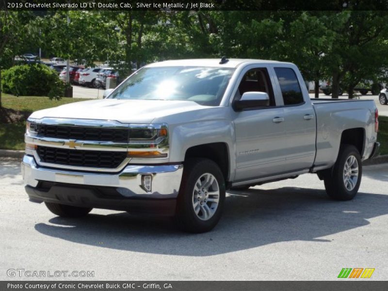 Silver Ice Metallic / Jet Black 2019 Chevrolet Silverado LD LT Double Cab