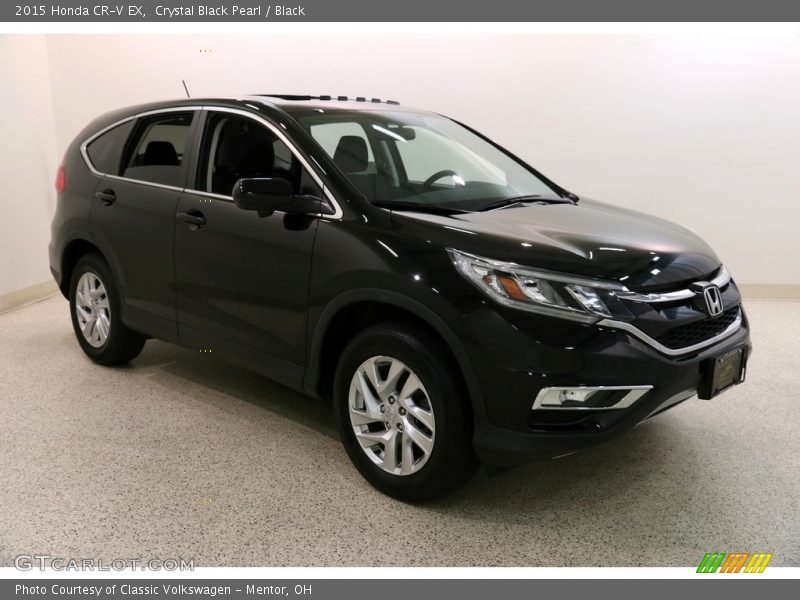 Crystal Black Pearl / Black 2015 Honda CR-V EX