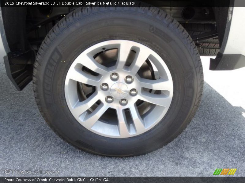 Silver Ice Metallic / Jet Black 2019 Chevrolet Silverado LD LT Double Cab