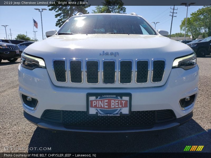 Bright White / Black 2019 Jeep Cherokee Limited 4x4