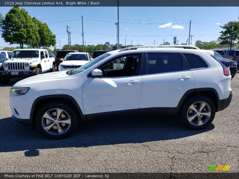 Bright White / Black 2019 Jeep Cherokee Limited 4x4