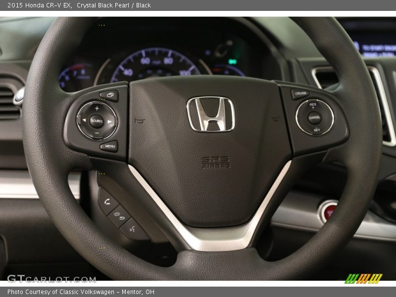 Crystal Black Pearl / Black 2015 Honda CR-V EX