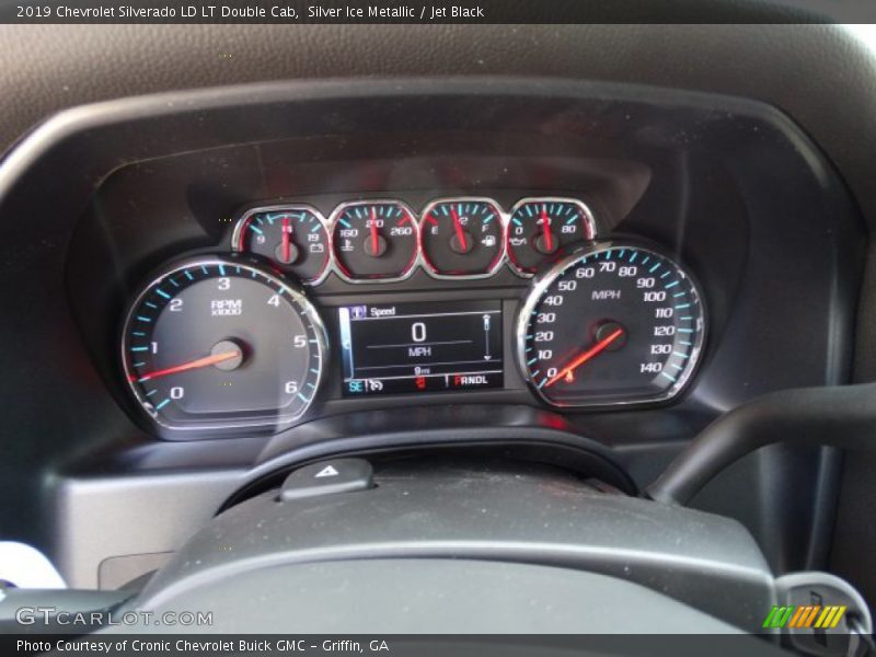 Silver Ice Metallic / Jet Black 2019 Chevrolet Silverado LD LT Double Cab