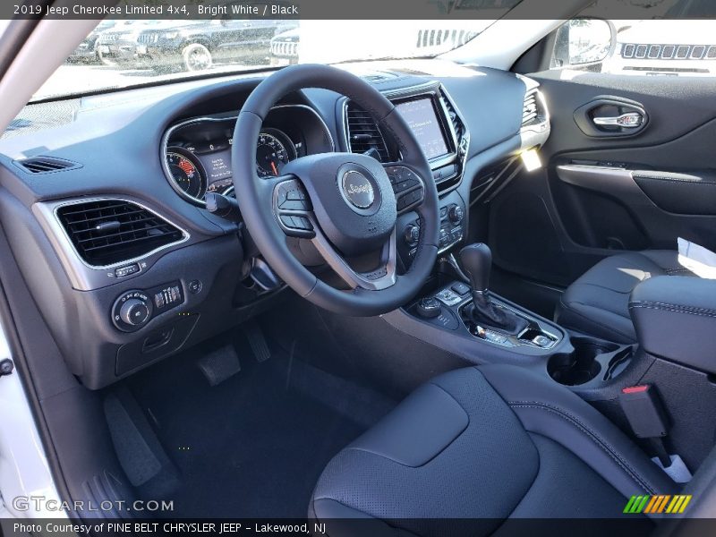 Bright White / Black 2019 Jeep Cherokee Limited 4x4