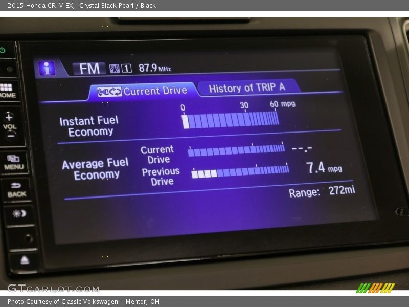 Crystal Black Pearl / Black 2015 Honda CR-V EX