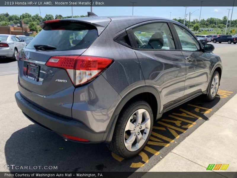 Modern Steel Metallic / Black 2019 Honda HR-V LX AWD