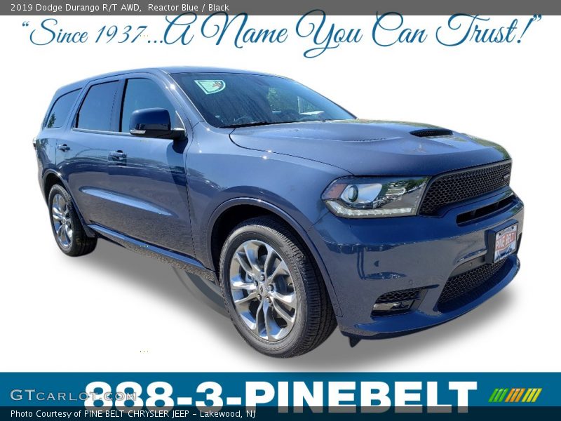 Reactor Blue / Black 2019 Dodge Durango R/T AWD