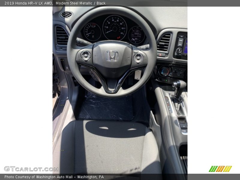 Modern Steel Metallic / Black 2019 Honda HR-V LX AWD