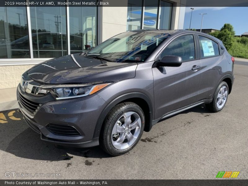 Modern Steel Metallic / Black 2019 Honda HR-V LX AWD