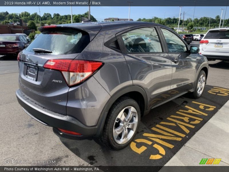 Modern Steel Metallic / Black 2019 Honda HR-V LX AWD