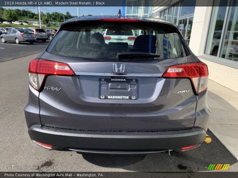 Modern Steel Metallic / Black 2019 Honda HR-V LX AWD