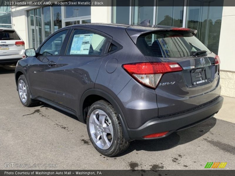 Modern Steel Metallic / Black 2019 Honda HR-V LX AWD