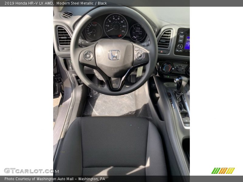 Modern Steel Metallic / Black 2019 Honda HR-V LX AWD