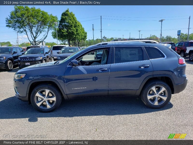 Blue Shade Pearl / Black/Ski Grey 2019 Jeep Cherokee Limited 4x4