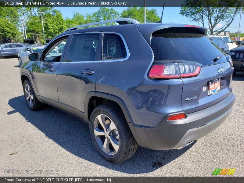 Blue Shade Pearl / Black/Ski Grey 2019 Jeep Cherokee Limited 4x4