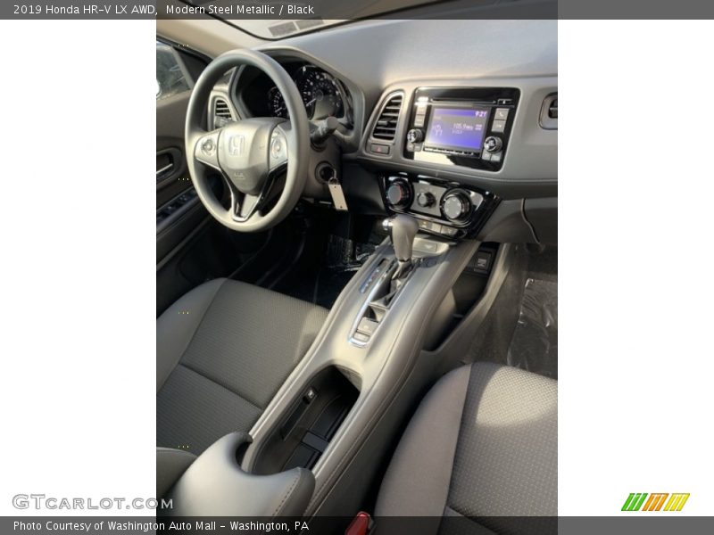 Modern Steel Metallic / Black 2019 Honda HR-V LX AWD