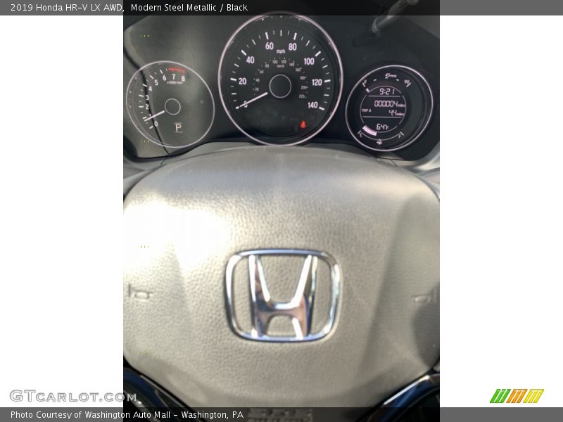 Modern Steel Metallic / Black 2019 Honda HR-V LX AWD