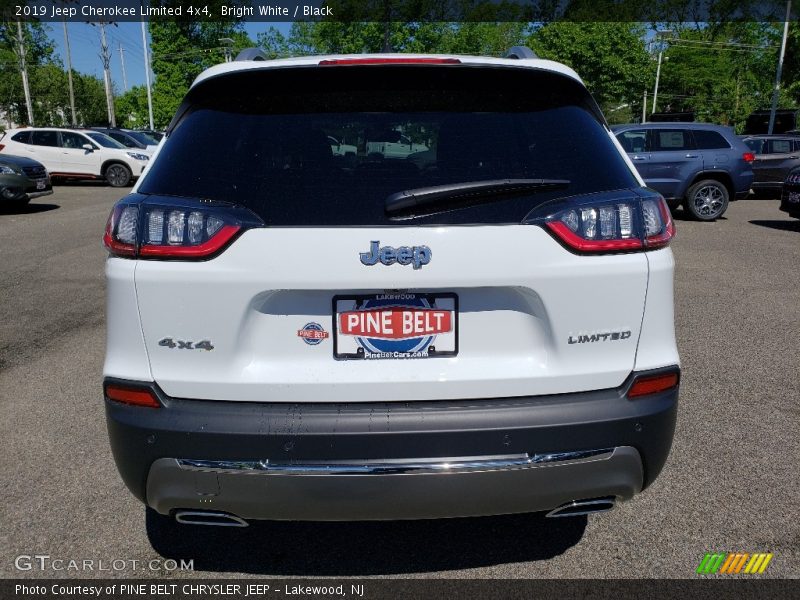 Bright White / Black 2019 Jeep Cherokee Limited 4x4