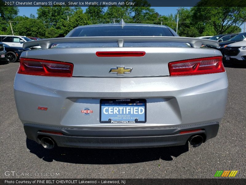 Silver Ice Metallic / Medium Ash Gray 2017 Chevrolet Camaro SS Coupe