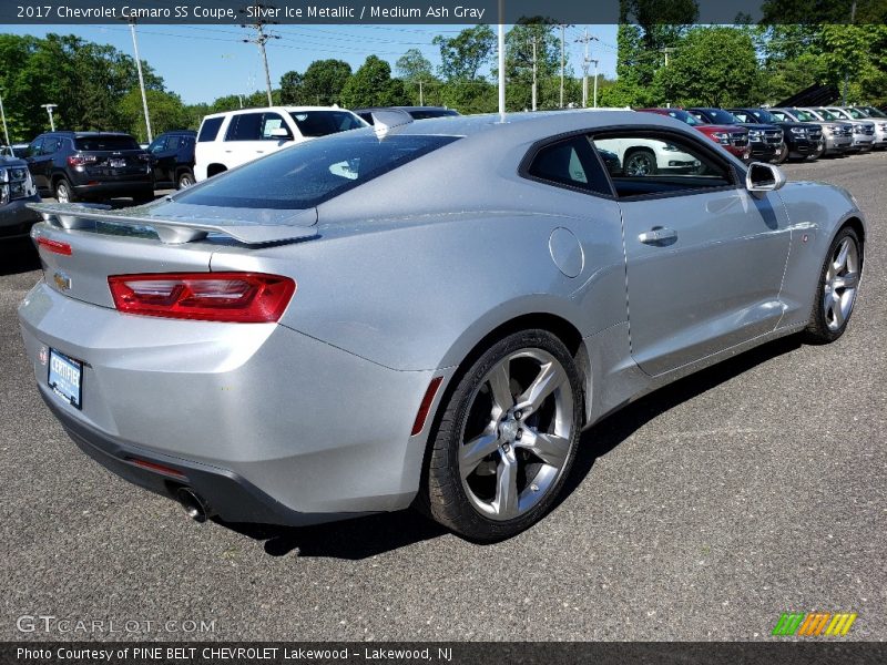 Silver Ice Metallic / Medium Ash Gray 2017 Chevrolet Camaro SS Coupe