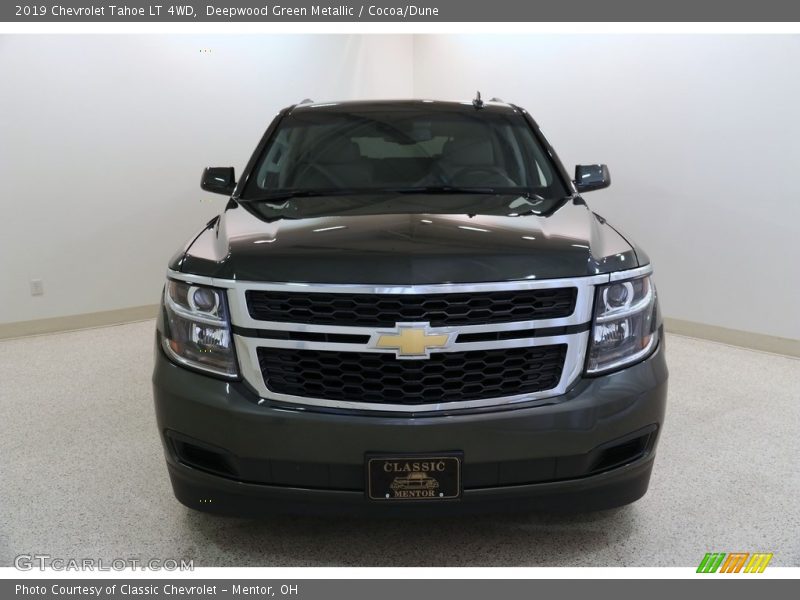 Deepwood Green Metallic / Cocoa/Dune 2019 Chevrolet Tahoe LT 4WD