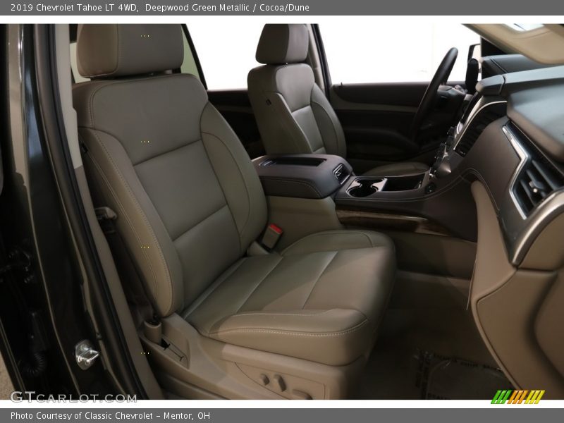 Deepwood Green Metallic / Cocoa/Dune 2019 Chevrolet Tahoe LT 4WD