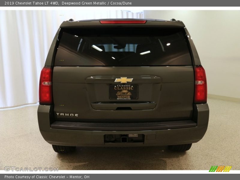 Deepwood Green Metallic / Cocoa/Dune 2019 Chevrolet Tahoe LT 4WD