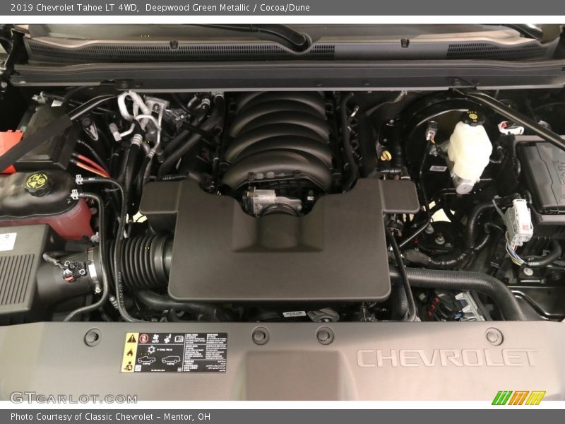 Deepwood Green Metallic / Cocoa/Dune 2019 Chevrolet Tahoe LT 4WD