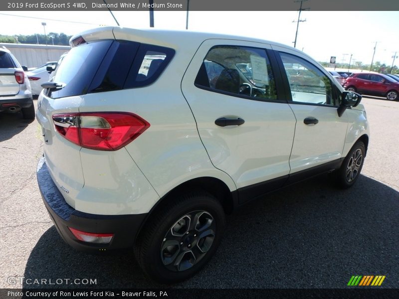 Diamond White / Medium Stone 2019 Ford EcoSport S 4WD