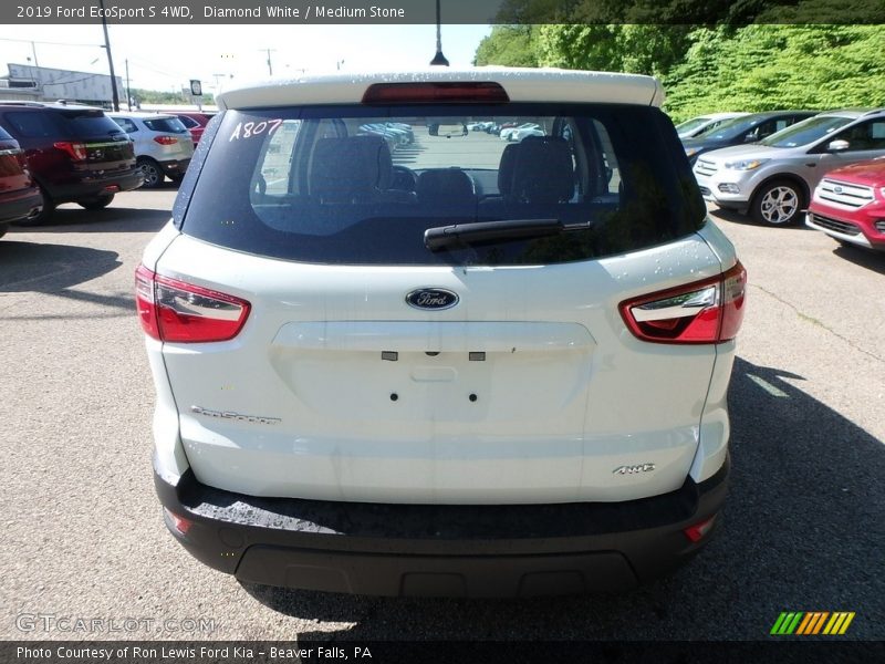 Diamond White / Medium Stone 2019 Ford EcoSport S 4WD