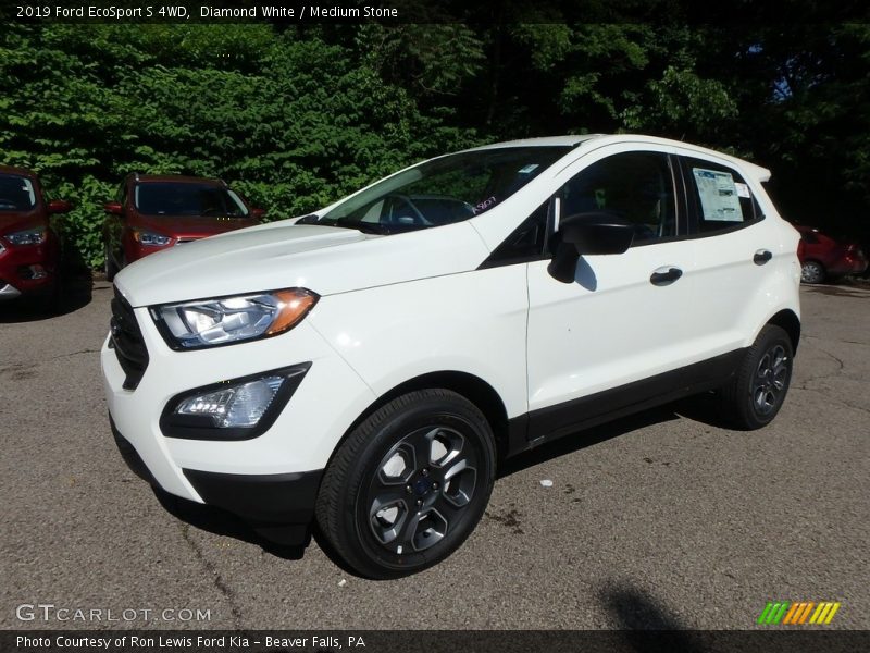 Diamond White / Medium Stone 2019 Ford EcoSport S 4WD