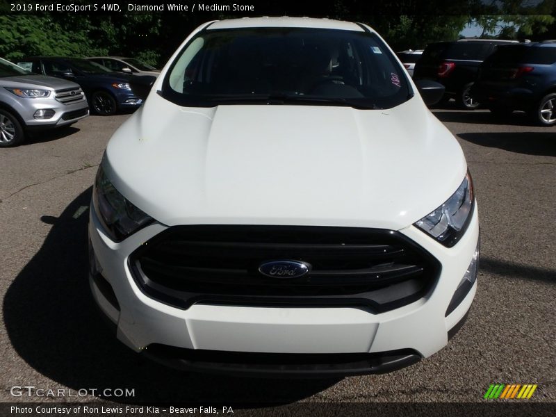 Diamond White / Medium Stone 2019 Ford EcoSport S 4WD