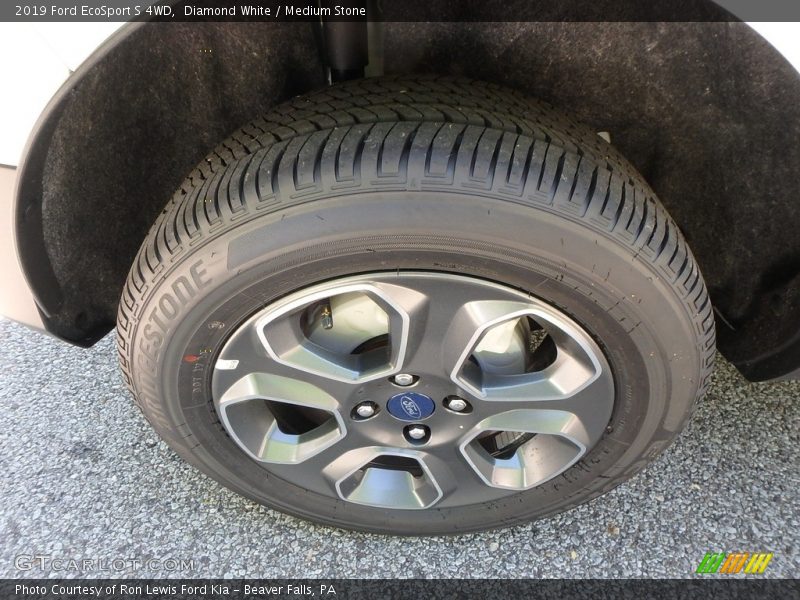 Diamond White / Medium Stone 2019 Ford EcoSport S 4WD
