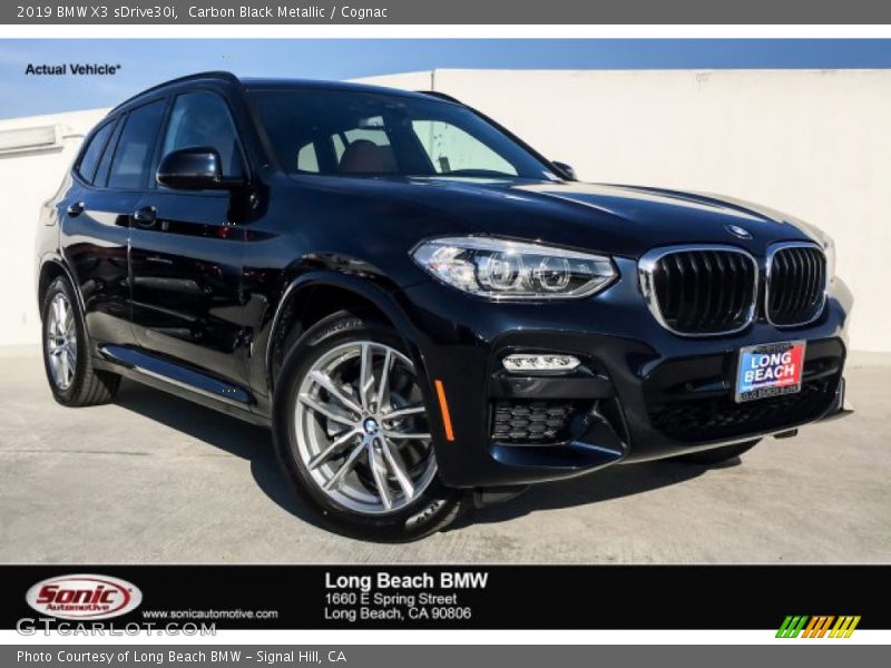 Carbon Black Metallic / Cognac 2019 BMW X3 sDrive30i