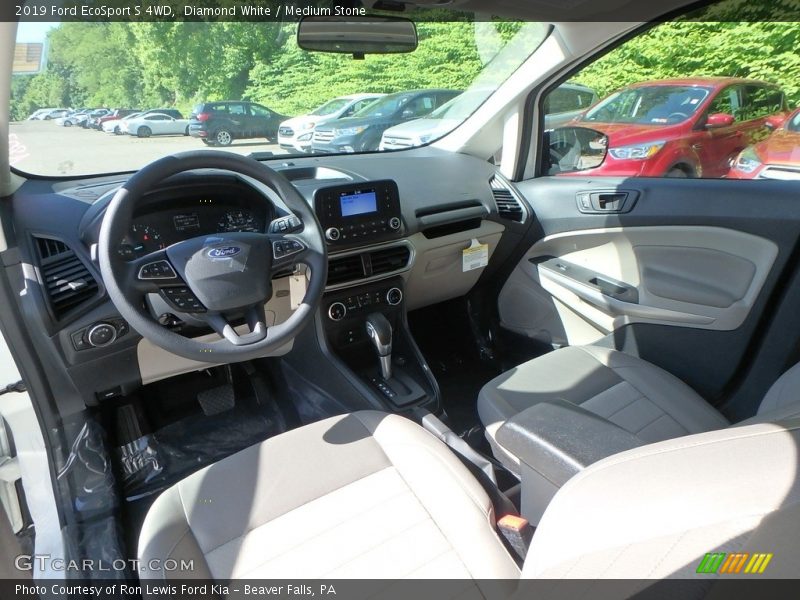 Diamond White / Medium Stone 2019 Ford EcoSport S 4WD