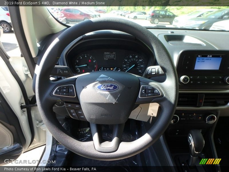 Diamond White / Medium Stone 2019 Ford EcoSport S 4WD