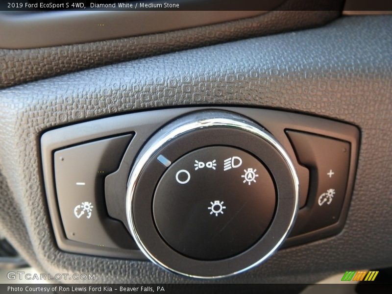 Diamond White / Medium Stone 2019 Ford EcoSport S 4WD