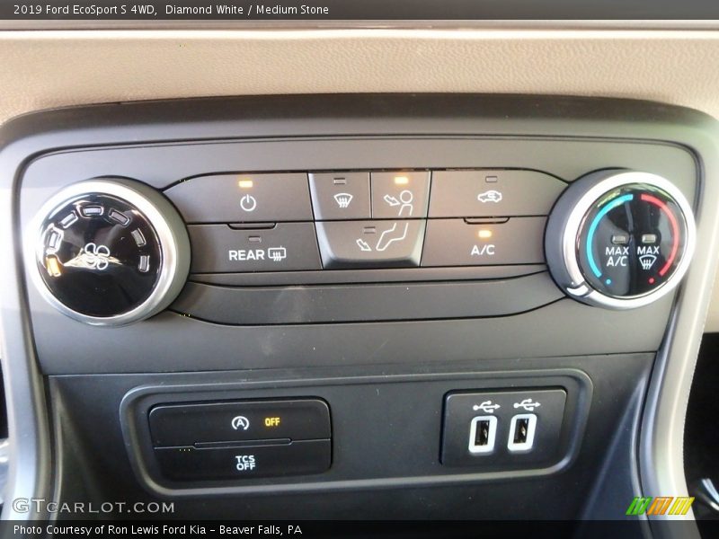 Diamond White / Medium Stone 2019 Ford EcoSport S 4WD