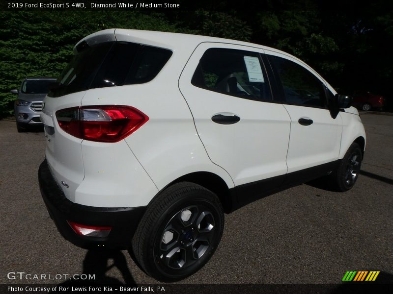 Diamond White / Medium Stone 2019 Ford EcoSport S 4WD