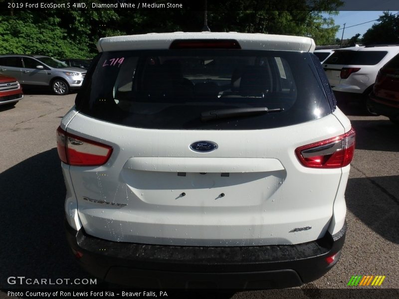 Diamond White / Medium Stone 2019 Ford EcoSport S 4WD