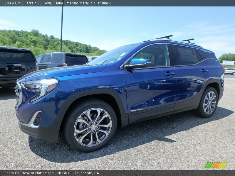 Blue Emerald Metallic / Jet Black 2019 GMC Terrain SLT AWD