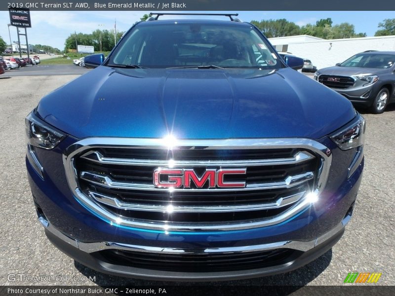 Blue Emerald Metallic / Jet Black 2019 GMC Terrain SLT AWD